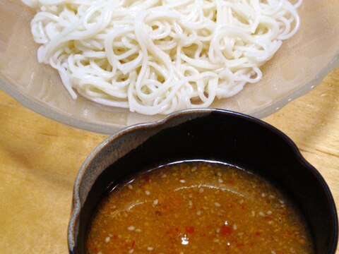 ごまみそつけ麺で美味し～い☆ひやむぎ